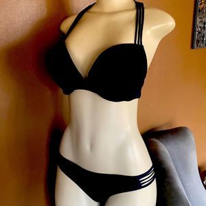 Victoria’s Secret BOMBSHELL Bikini Bra Swimsuit Black